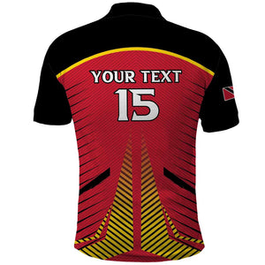 Trinidad and Tobago Cricket Custom Polo Shirt Trinbago Strong - African Pride