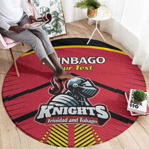 Trinidad and Tobago Cricket Custom Round Carpet Trinbago Strong - African Pride