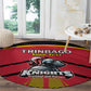 Trinidad and Tobago Cricket Custom Round Carpet Trinbago Strong - African Pride