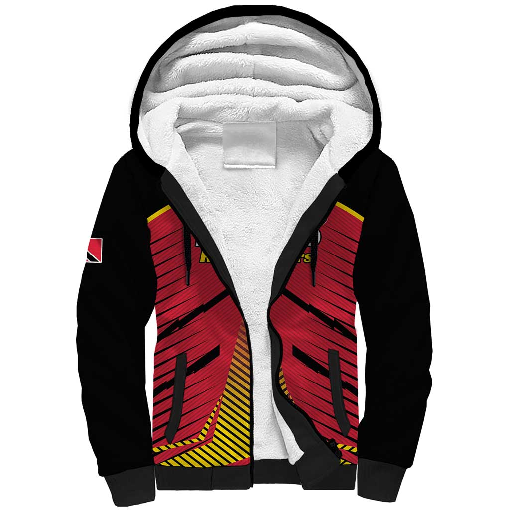 Trinidad and Tobago Cricket Custom Sherpa Hoodie Trinbago Strong - African Pride