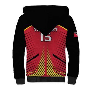 Trinidad and Tobago Cricket Custom Sherpa Hoodie Trinbago Strong - African Pride