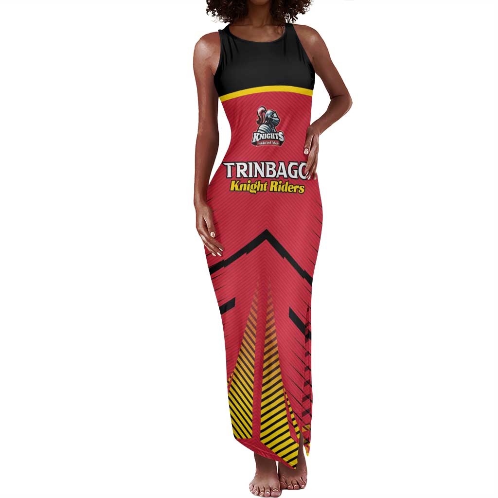 Trinidad and Tobago Cricket Custom Tank Maxi Dress Trinbago Strong - African Pride