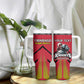 Trinidad and Tobago Cricket Custom Tumbler With Handle Trinbago Strong - African Pride