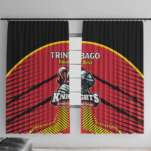 Trinidad and Tobago Cricket Custom Window Curtain Trinbago Strong - African Pride