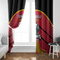 Trinidad and Tobago Cricket Custom Window Curtain Trinbago Strong - African Pride