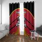 Trinidad and Tobago Cricket Custom Window Curtain Trinbago Strong - African Pride