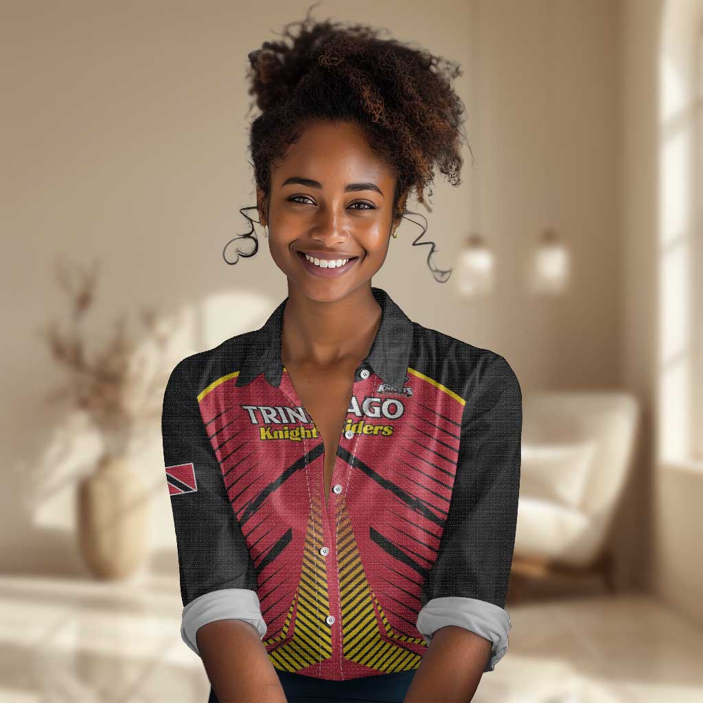 Trinidad and Tobago Cricket Custom Women Casual Shirt Trinbago Strong - African Pride