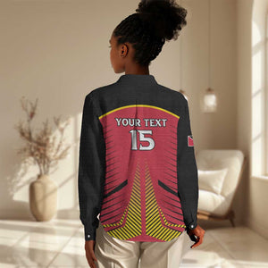 Trinidad and Tobago Cricket Custom Women Casual Shirt Trinbago Strong - African Pride
