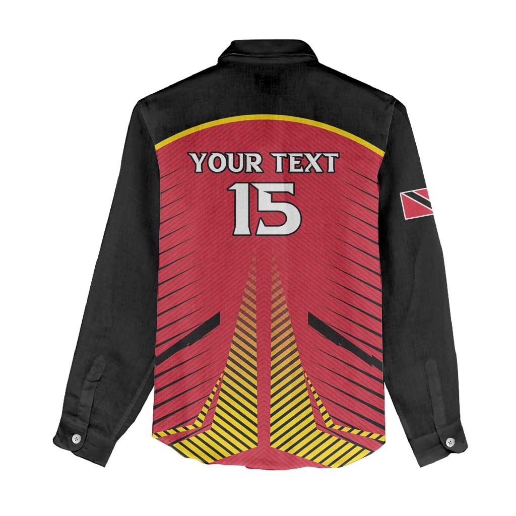 Trinidad and Tobago Cricket Custom Women Casual Shirt Trinbago Strong - African Pride