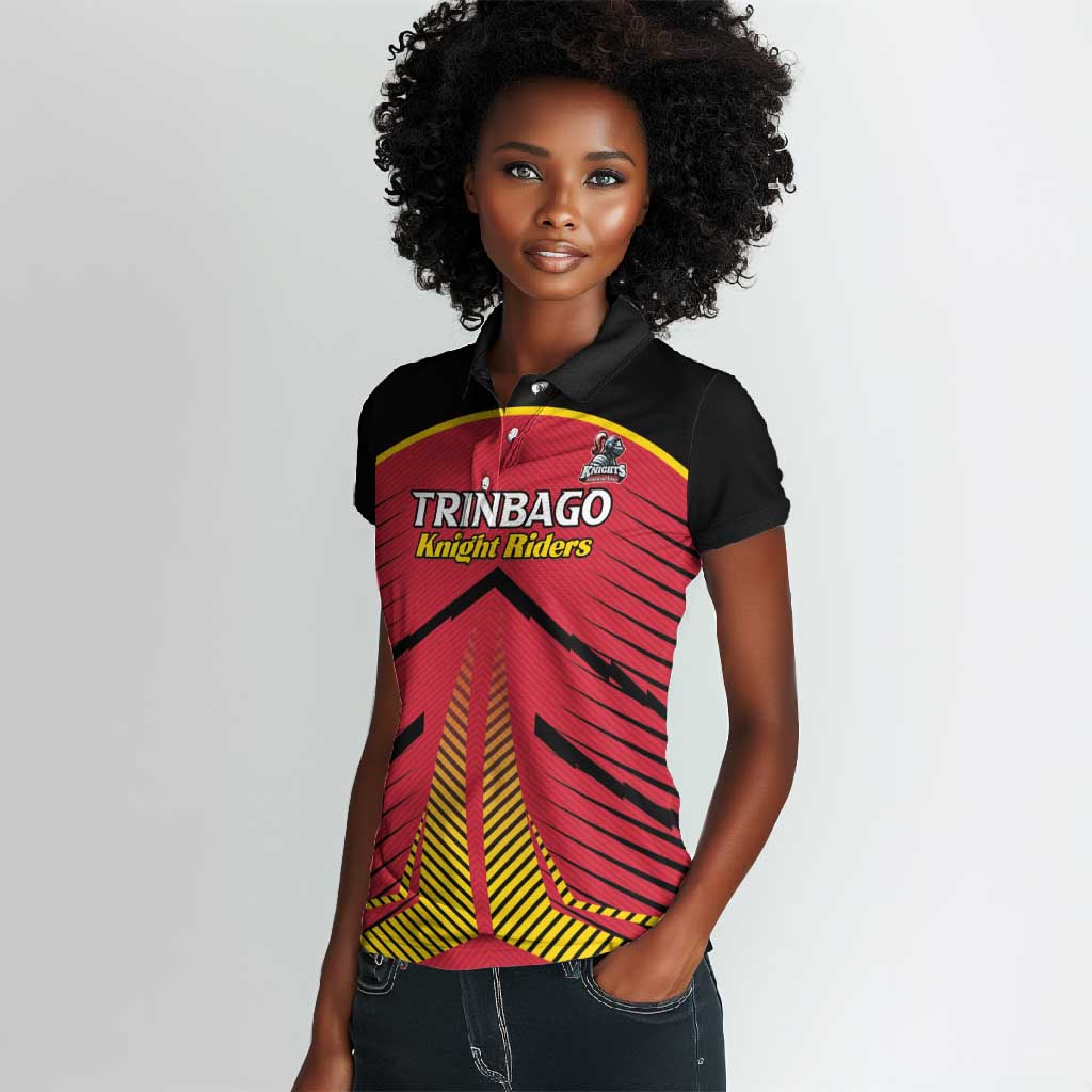 Trinidad and Tobago Cricket Custom Women Polo Shirt Trinbago Strong - African Pride