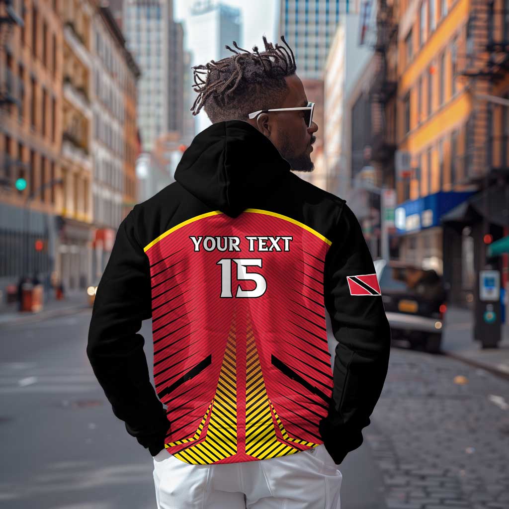 Trinidad and Tobago Cricket Custom Zip Hoodie Trinbago Strong - African Pride