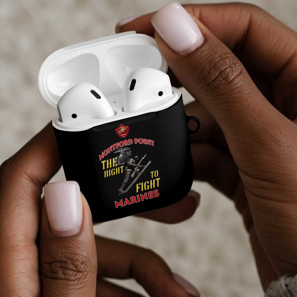 Montford Point Marines AirPods Case The Right To Fight - Black