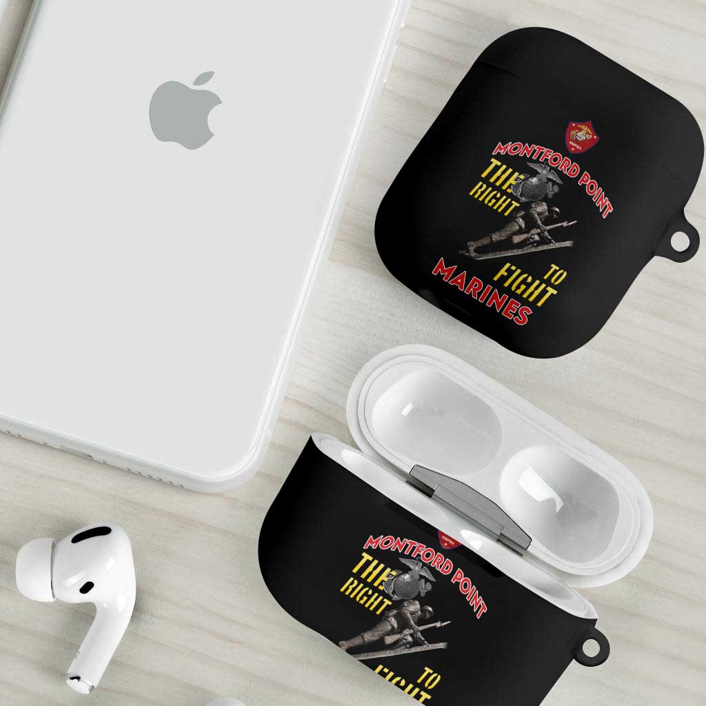Montford Point Marines AirPods Case The Right To Fight - Black