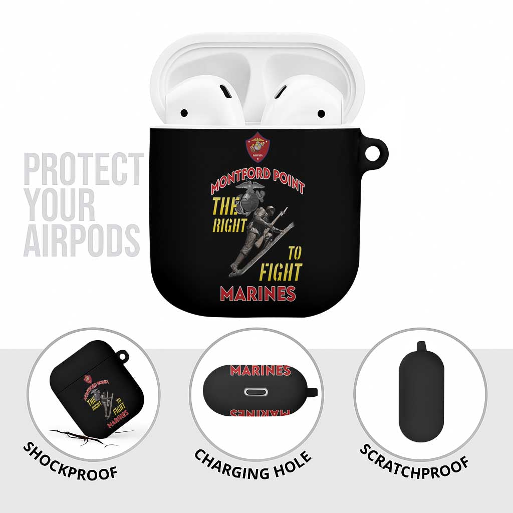Montford Point Marines AirPods Case The Right To Fight - Black