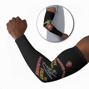 Montford Point Marines Arm Sleeves The Right To Fight - Black
