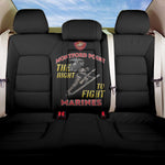 African American Heroes Back Car Seat Cover Montford Point Marines - Black - African Pride