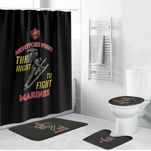Montford Point Marines Bathroom Set The Right To Fight - Black