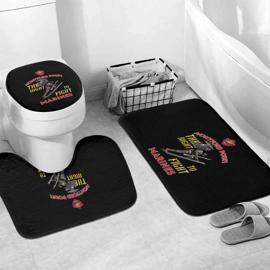 Montford Point Marines Bathroom Set The Right To Fight - Black