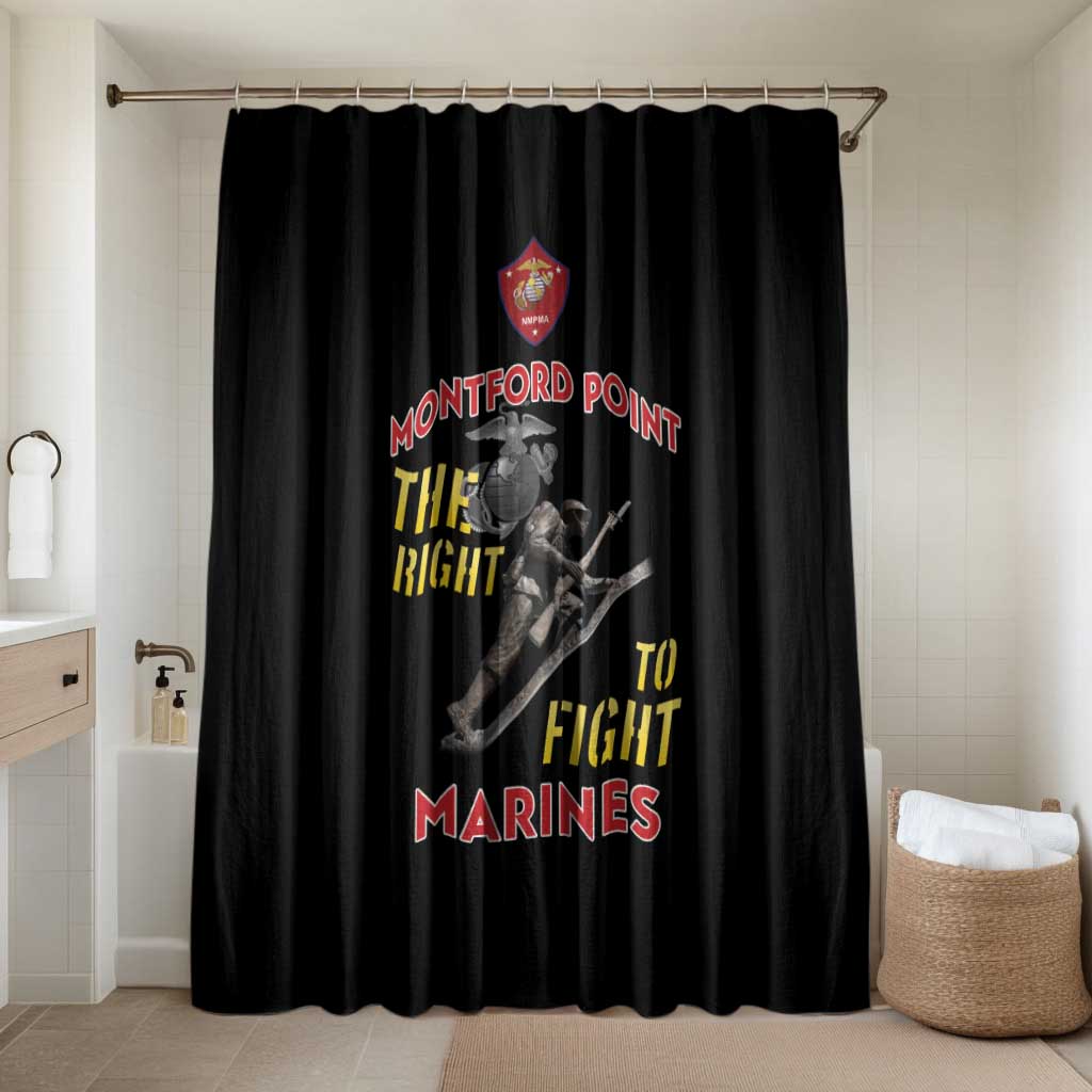 Montford Point Marines Bathroom Set The Right To Fight - Black