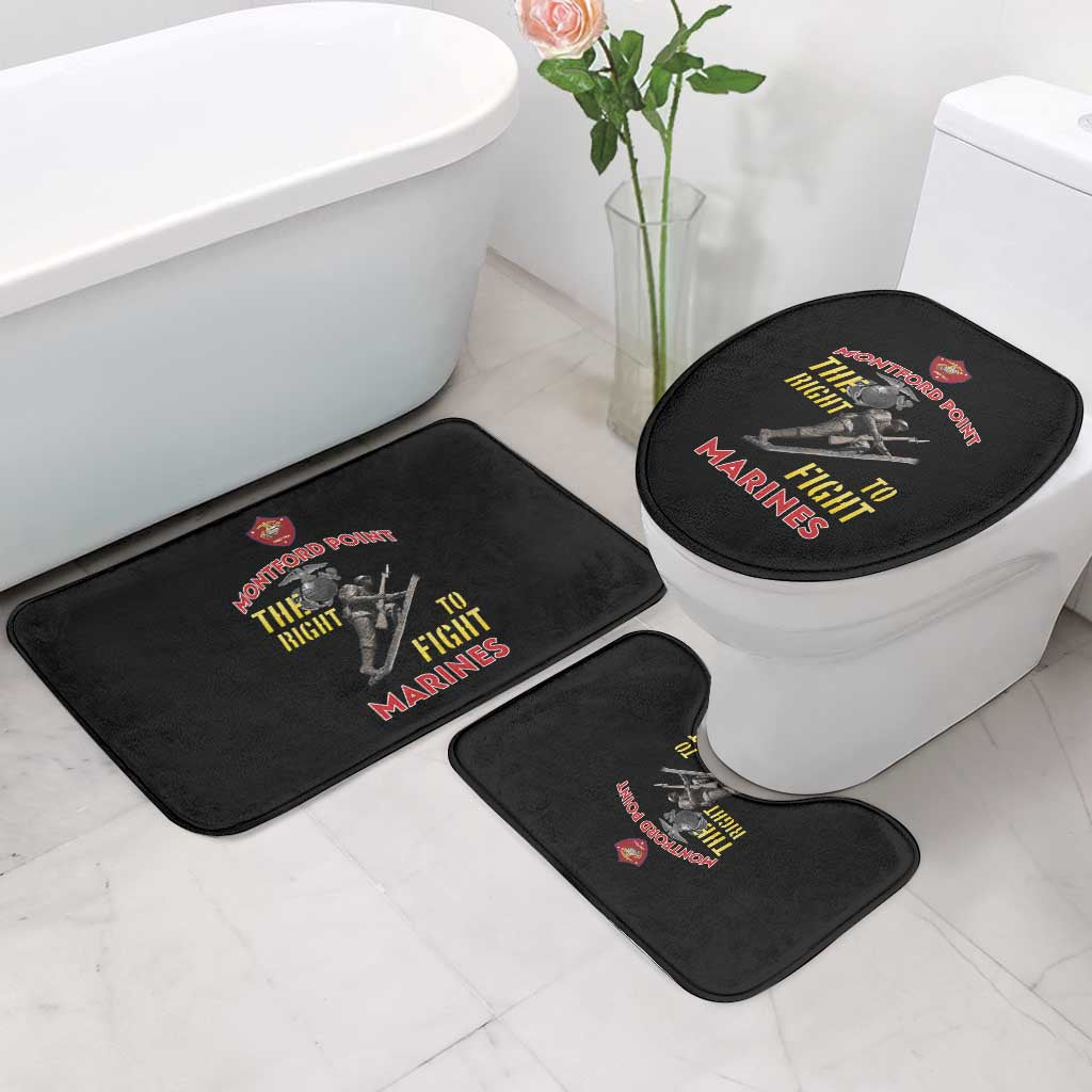 Montford Point Marines Bathroom Set The Right To Fight - Black