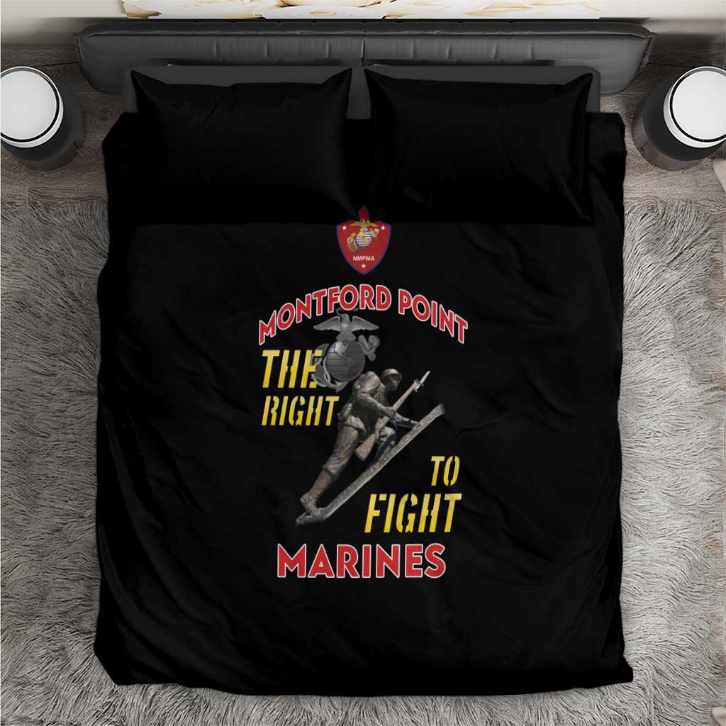 African American Heroes Bedding Set Montford Point Marines - Black - African Pride