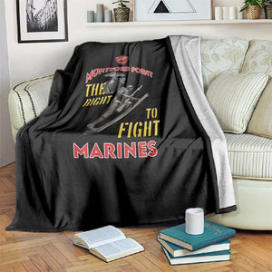 African American Heroes Blanket Montford Point Marines - Black - African Pride