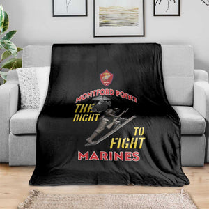 African American Heroes Blanket Montford Point Marines - Black - African Pride