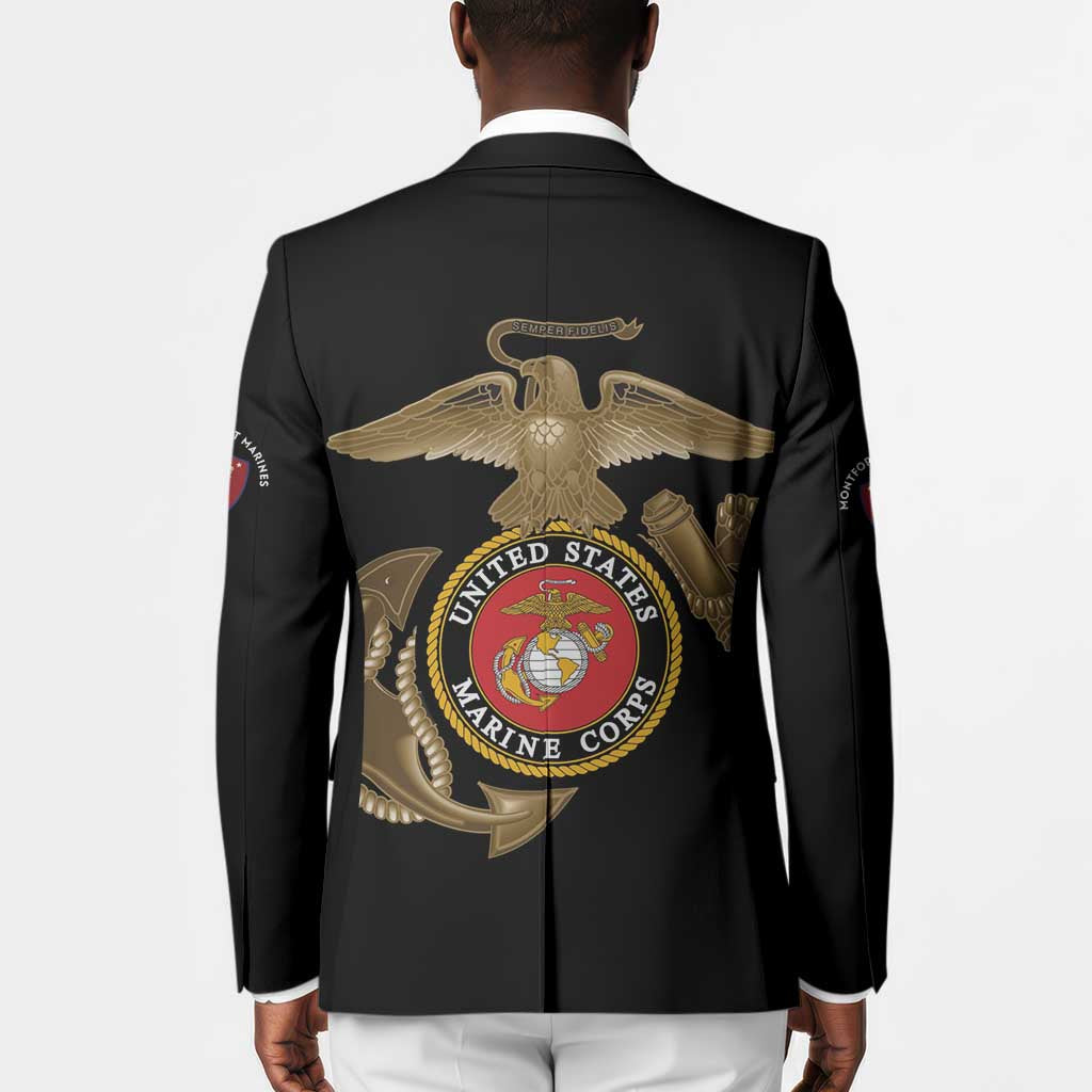 Montford Point Marines Blazer The Right To Fight - Black