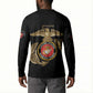 Montford Point Marines Button Sweatshirt The Right To Fight - Black