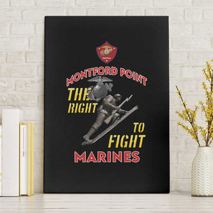 African American Heroes Canvas Wall Art Montford Point Marines - Black - African Pride