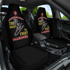 African American Heroes Car Seat Cover Montford Point Marines - Black - African Pride