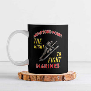 Montford Point Marines Ceramic Mug The Right To Fight - Black