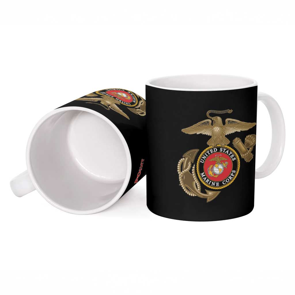 Montford Point Marines Ceramic Mug The Right To Fight - Black