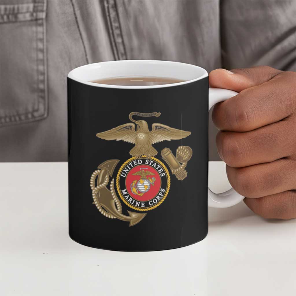 Montford Point Marines Ceramic Mug The Right To Fight - Black