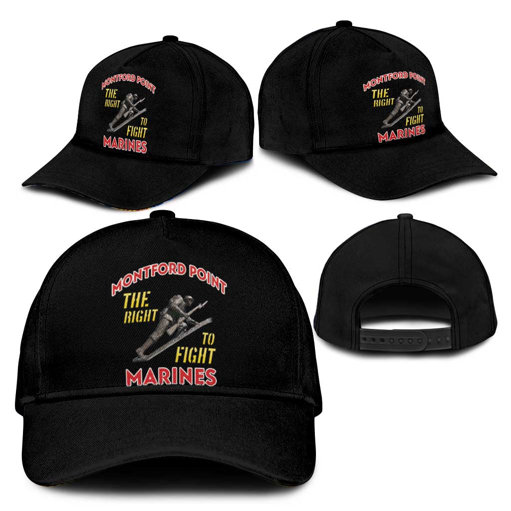 Montford Point Marines Classic Cap The Right To Fight - Black - African Pride