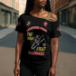 Montford Point Marines Cross Shoulder Shirt The Right To Fight - Black