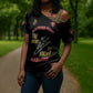 Montford Point Marines Cross Shoulder Shirt The Right To Fight - Black