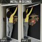 Montford Point Marines Door Cover The Right To Fight - Black