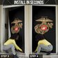 Montford Point Marines Door Cover The Right To Fight - Black
