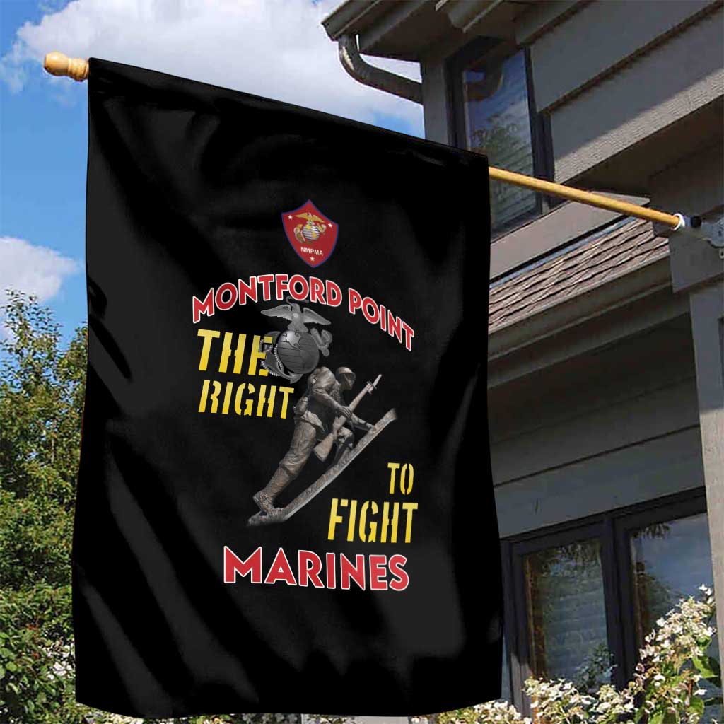 African American Heroes Garden Flag Montford Point Marines - Black - African Pride