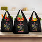 African American Heroes Grocery Bag Montford Point Marines - Black - African Pride