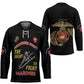 Montford Point Marines Hockey Jersey The Right To Fight - Black
