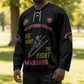 Montford Point Marines Hockey Jersey The Right To Fight - Black