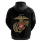 African American Heroes Hoodie Montford Point Marines - Black - African Pride