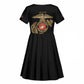 African American Heroes Kid Short Sleeve Dress Montford Point Marines - Black - African Pride