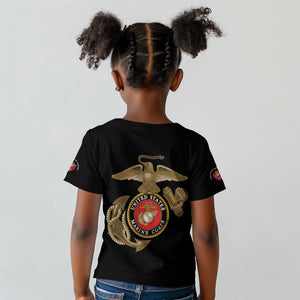 African American Heroes Kid T shirt Montford Point Marines - Black - African Pride