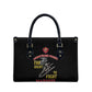 Montford Point Marines Leather Bag The Right To Fight - Black