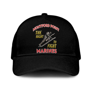 Montford Point Marines Mesh Trucker Cap The Right To Fight - Black - African Pride