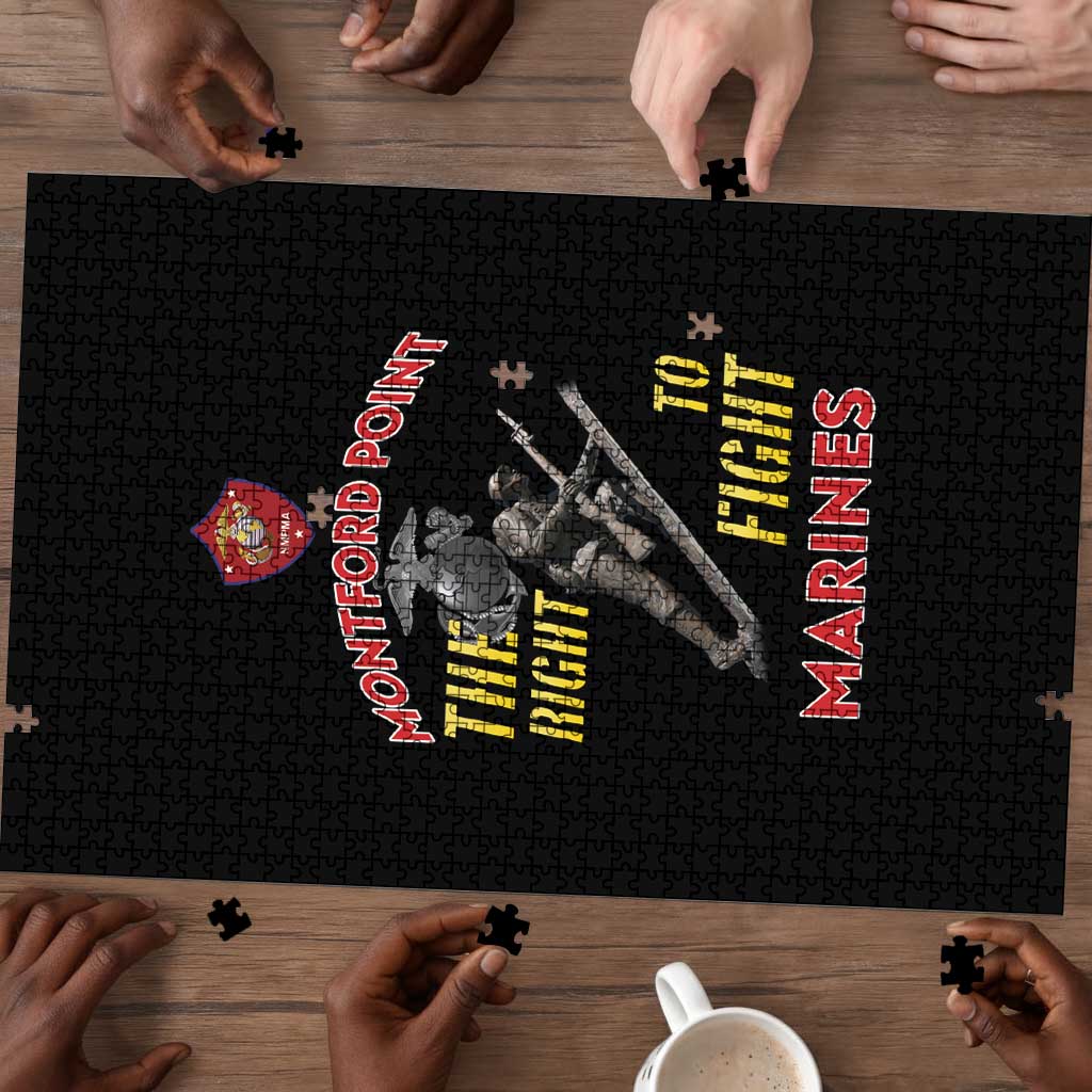 Montford Point Marines Puzzle The Right To Fight - Black