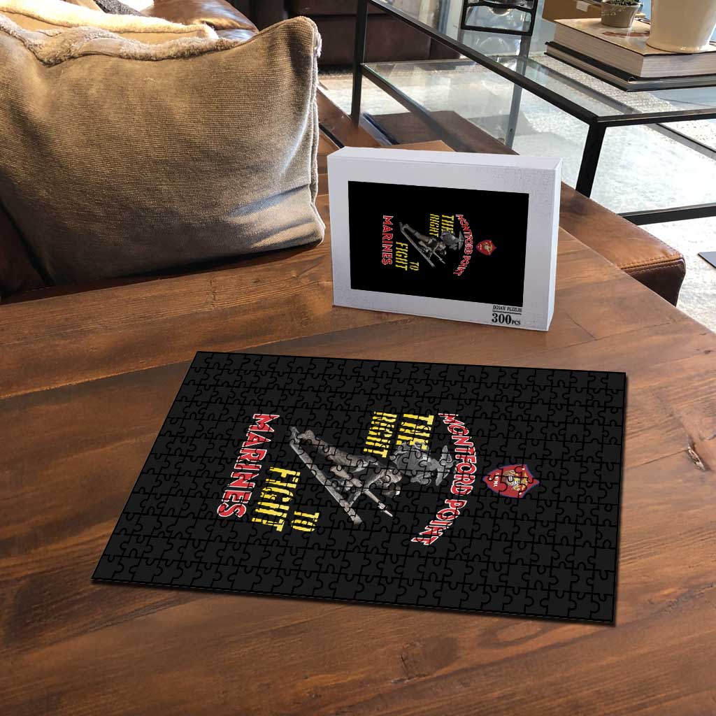 Montford Point Marines Puzzle The Right To Fight - Black